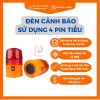 Đèn cảnh báo công trường, đèn cảnh báo nguy hiểm dùng pin tiện dụng