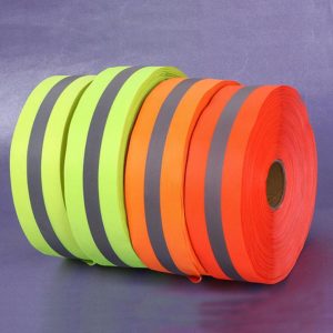 Dây vải phản quang, dây vải phân làn bản rộng loại 2,5 cm và 5cm chiều dài 100m